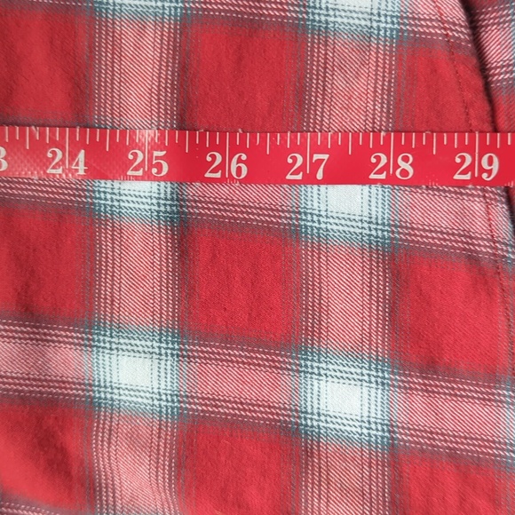 Men's Lucky Brand Short Sleeve Plaid Western Shirt Saturday Stretch Size XXL - Picture 7 of 8